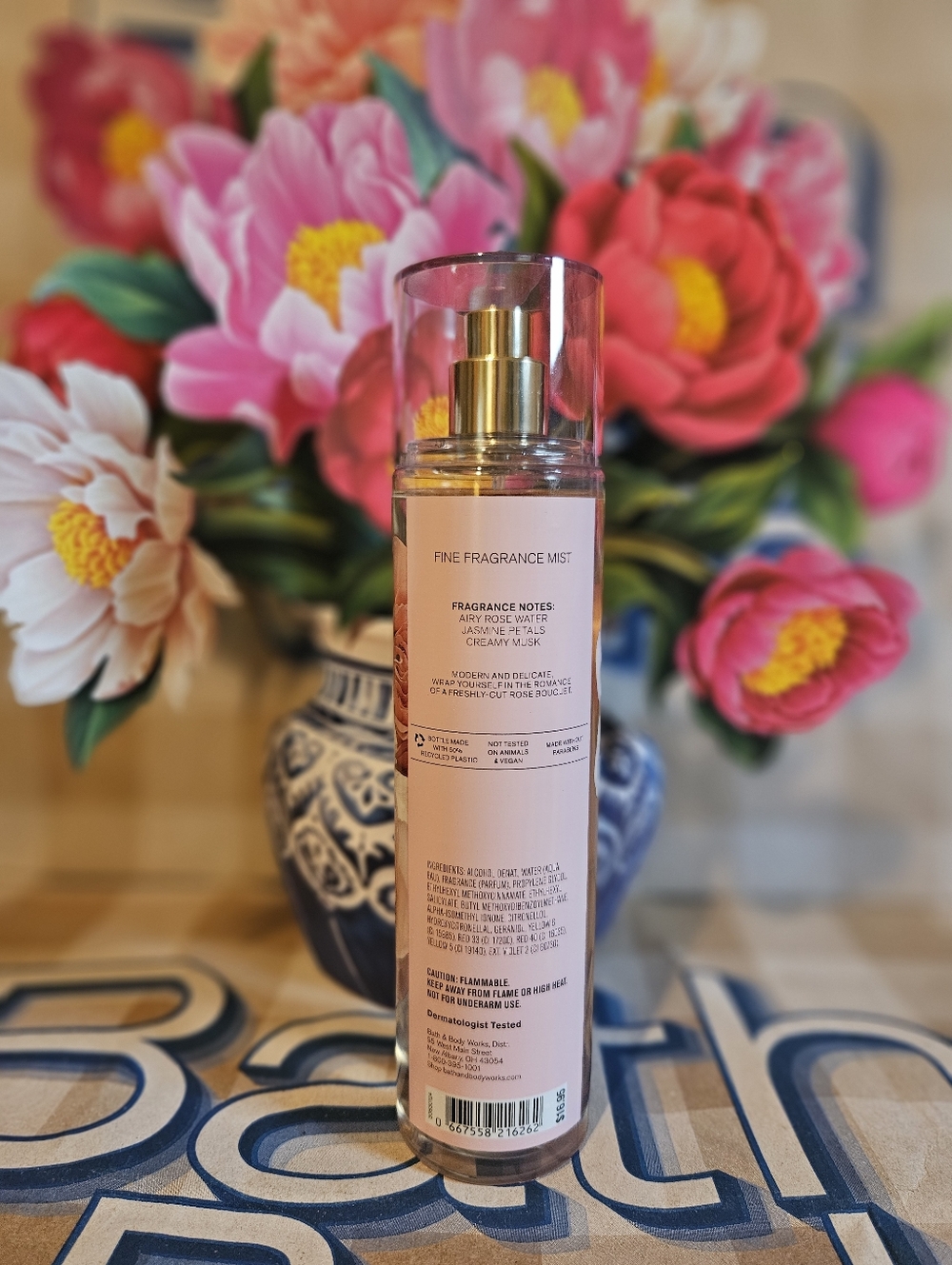 NWT Bath & Body Works Rose Body Care Set - Pink, Green, Gold - Picture 10 of 12